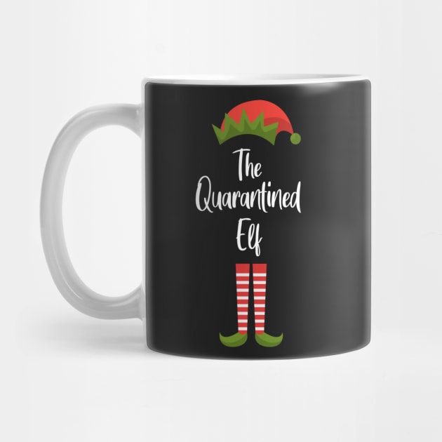 Matching Family Christmas Group Elf Gift - The Quarantined Elf - Funny Pajama Christmas Holiday by WassilArt